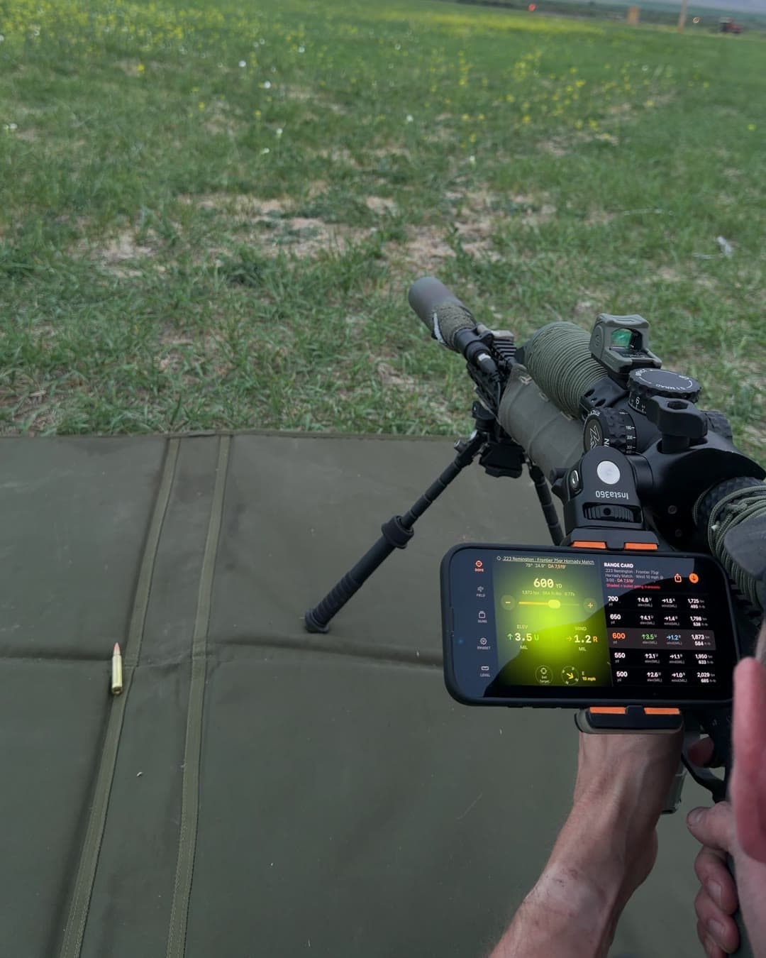 iPhone — rail mount — No watch? Mount the iPhone and run the same solution.